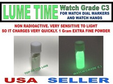 Luminous "Watch Grade C3" Extra Fine Powder for dials hands TOP Quality Green