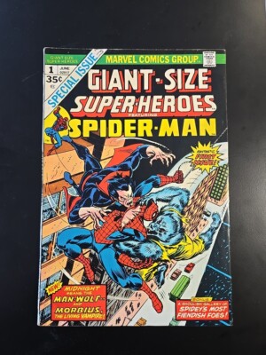 Giant Size Super-Heroes #1 Spider-Man vs Man-Wolf Vs Morbius 1974