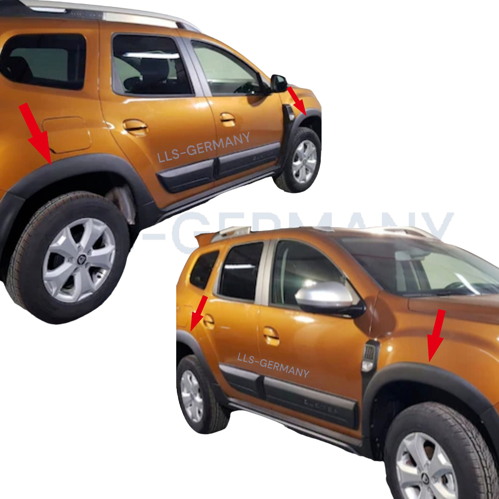 Élargisseurs d'aile Duster accessoires auto kit de élargissement noir
