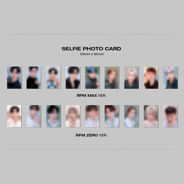 SF9 - 7TH MINI ALBUM RPM SELFIE PHOTO CARD TAEYANG DAWON HWIYOUNG