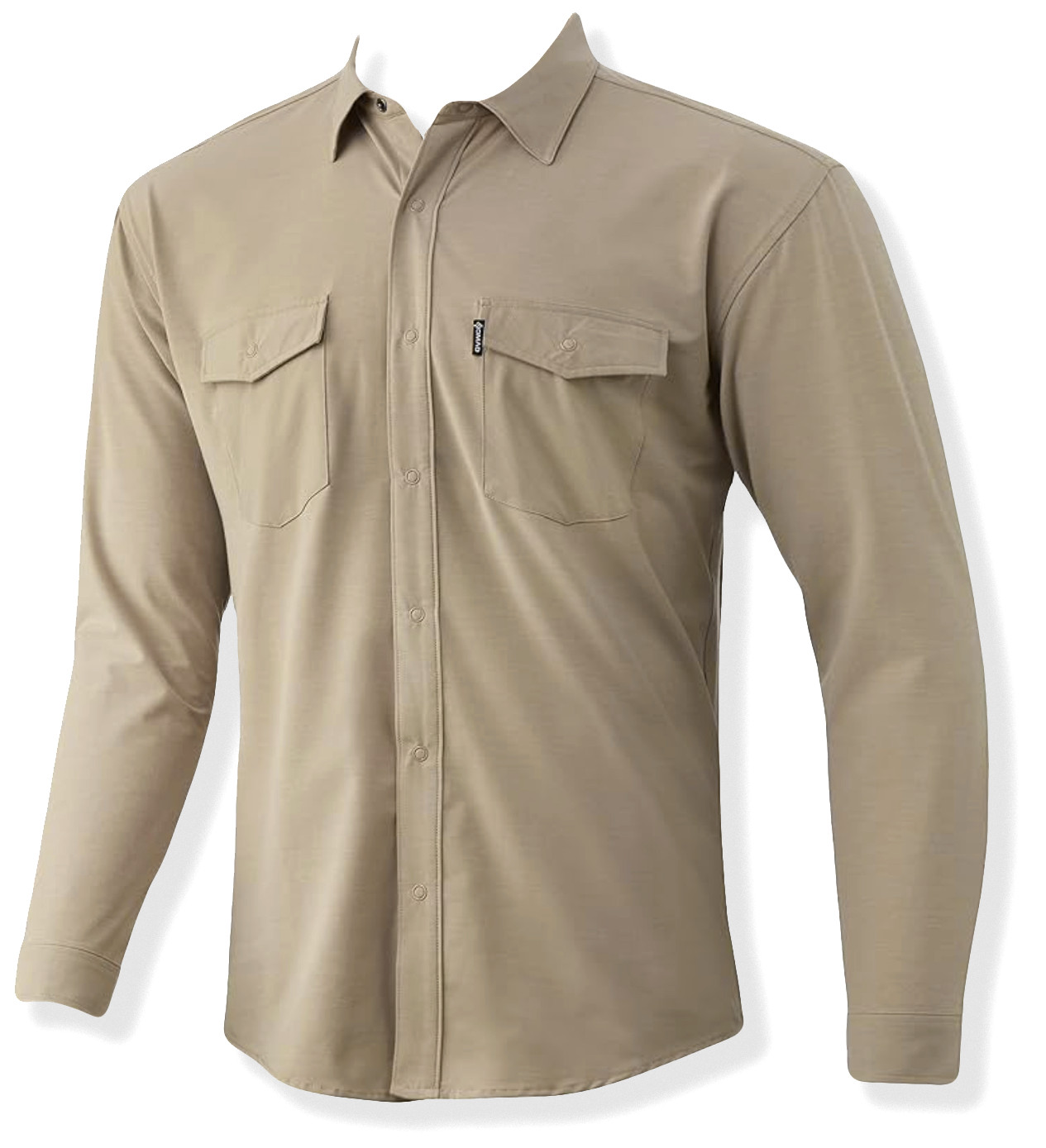 Однотонная тканая рубашка с длинным рукавом NOMAD Banquet - NWT Мужская саржа 2XL - #46170-P1