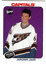 2001-02 UPPER DECK VINTAGE #256 JAROMIR JAGR Washington Capitals Hockey Card 