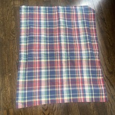 Ralph Lauren Standard Pillow Sham Pillowcase Garrison Madras Plaid USA 29x23