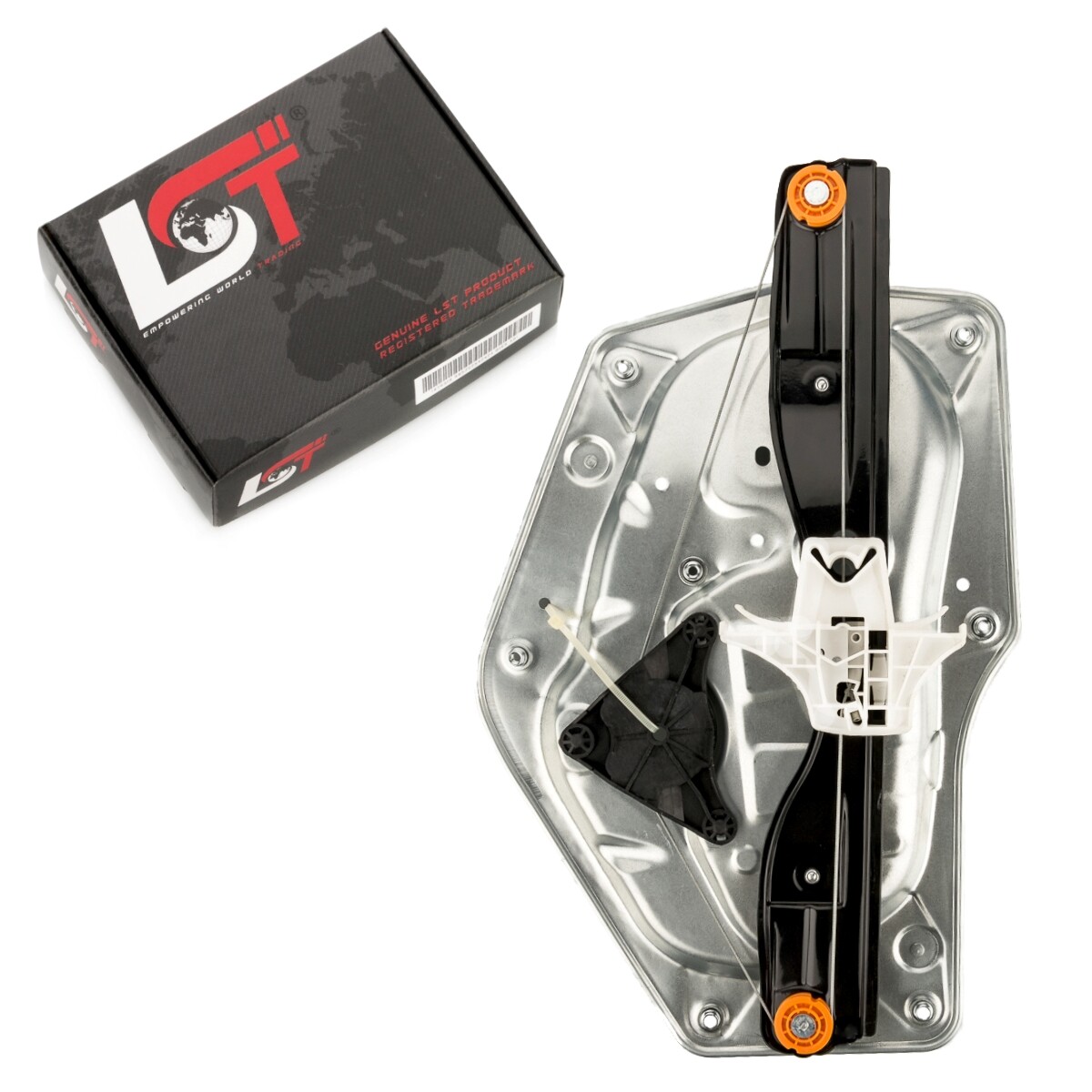 Electric window lifter with plate rear left for Skoda Superb II 2 3T4 3T5