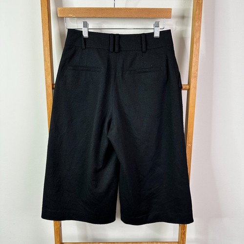 Blue Label Crestbridge Long Shorts Womens 36 Black Wide Leg - Picture 6 of 12