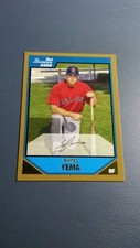 YAHMED YEMA 2007 BOWMAN PROSPECTS GOLD PARALLEL CARD # BP16 B7984
