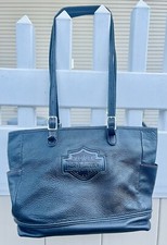 Vintage Harley Davidson Women  s Bar  Shield Leather Purse/Shoulder Bag/Large