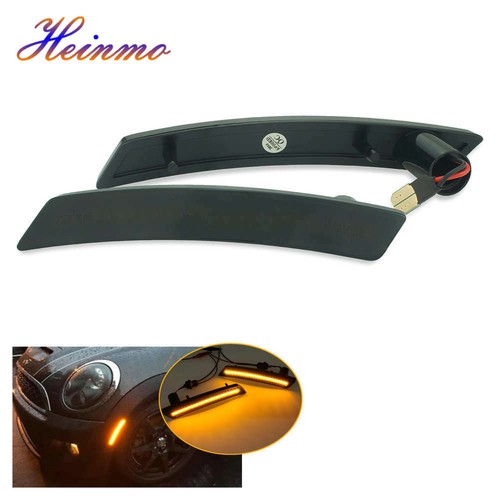 Luz marcadora lateral LED delantera trasera lente ahumada para Cooper S R55 R56 R57 R60 R61 - Imagen 3 de 6