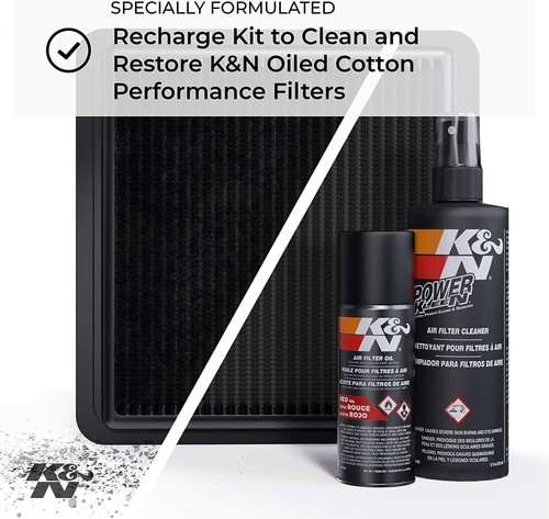 K&N 99-5003EU Set Pulizia Set Cura Pulitore + Olio Filtro Aria Filtro Aria Sport - Picture 5 of 5