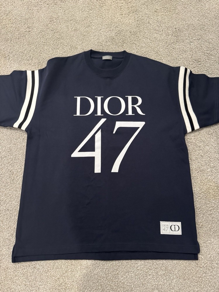 Dior 47 Oversized Tee Shirt Navy Size Large Christian Dior