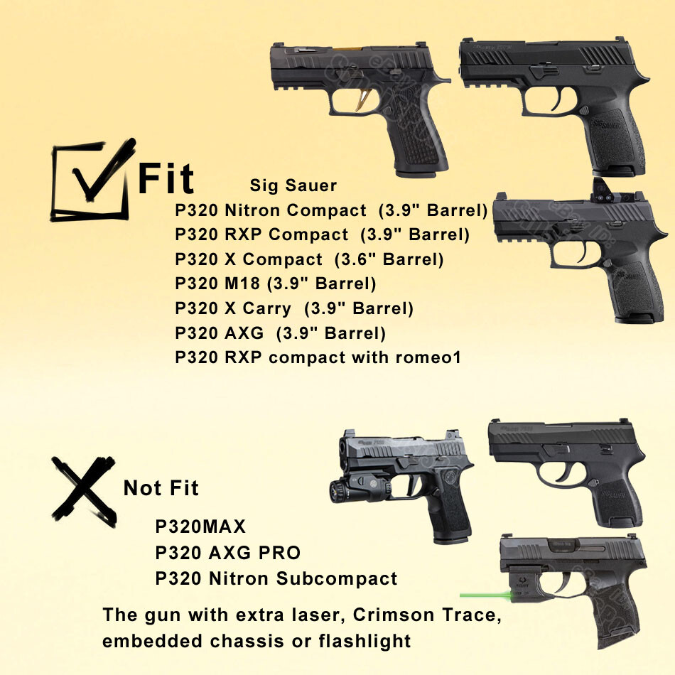 Drop Leg Holster For Sig Sauer P320 Compact M18 P320 X Carry Nitron RXP