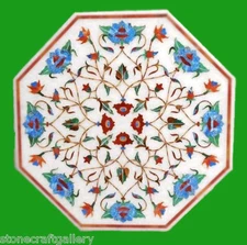 24" Marble Coffee Table Top Inlay Handmade Work For Home Decor for Gift