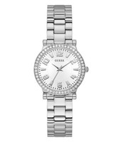 Guess Damen Uhr Armbanduhr Fawn GW0686L1 Edelstahl Silber