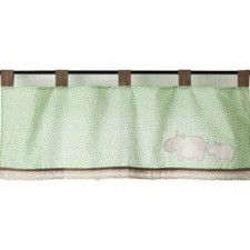 Sumersault Spotted Hippo 44" x 15" Window Valence Green Brown NEW