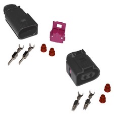 Stecker 2-polig Reparatursatz f&uuml;r VW 1J0973722 8D0973822 Steckverbindung Crimp