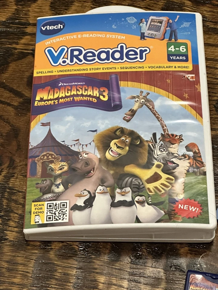 VTech V.reader Learning Madagascar 3 Europes Most Wanted & Chuggington - NEW - Image 2 of 4