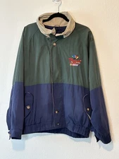 VTG Raybestos Nascar Swingster Windbreaker Bomber Jacket Mens Sz XXL Flaw