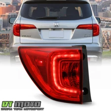 For 2016 2017 2018 Honda Pilot SUV Factory LED Tail Light Lamp Outer Driver Side
