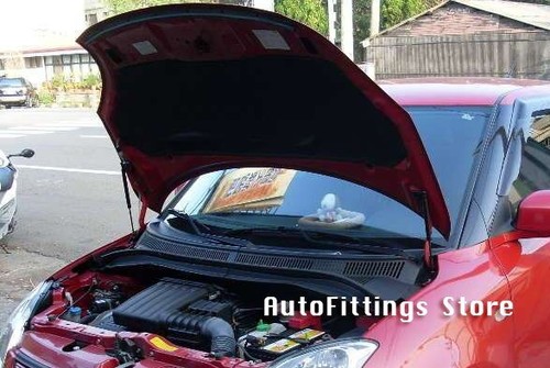 Fit MAZDA MPV 1999-2006 LW 2nd Gen Bonnet Hood Gas Strut Lift Damper Kit Black - Picture 6 of 7