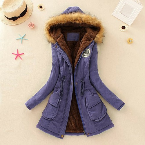 Outwear Women Winter Warm Hooded Faux 