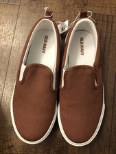 Old Navy Slip On Loafer Shoes Youth Boys Size 2 Color Brick NEW Kids