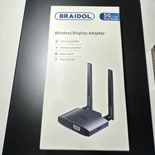 Braidol Wireless Display Adapter 5g+2.4G Dual Band Plug And Play