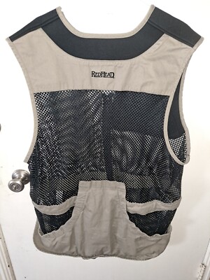 Redhead Vest Adult 2XL/3XL Beige Fly Fishing Tackle Hunting Hiking Outdoors Mens
