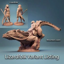 Lizardfolk by Rescale Miniatures | D&D | DnD | Miniature | RPG |