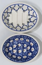 Boleslawiec (1) Polish Pottery Handmade 2 Choices Soap Dish