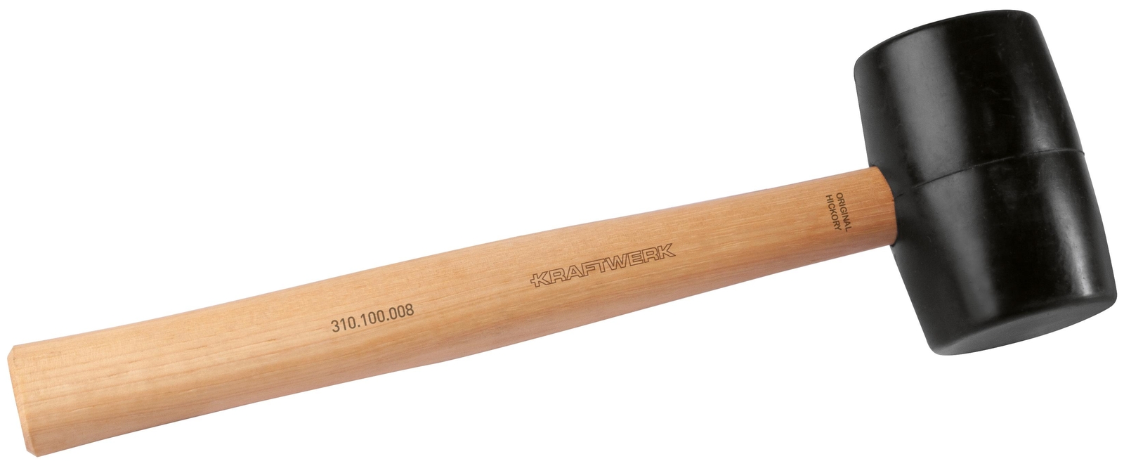 Kraftwerk Gummihammer Hickory-griff Ø 44 Mm 8 Oz