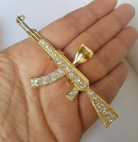 AK-47 Gun Pendant 3.50 inch 