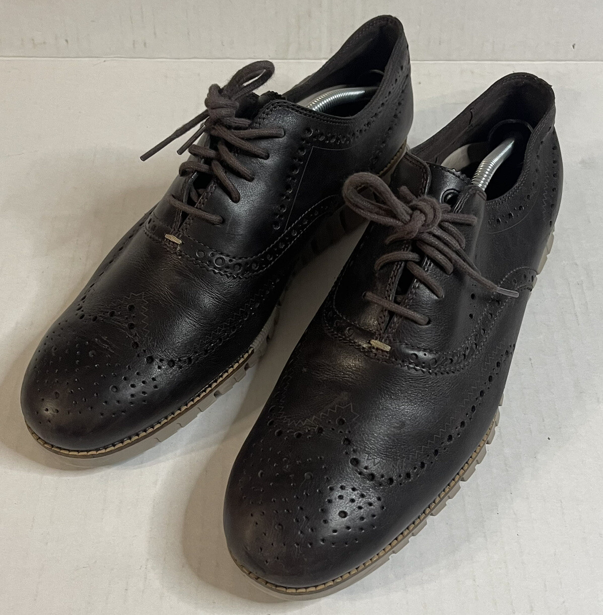 SAOLA Scarpe Cole Haan ZeroGrand Wingtip Oxford Java in pelle ciottoli taglia 12 M