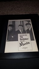 The Bachelors Marta Rare Original Promo Poster Ad Framed
