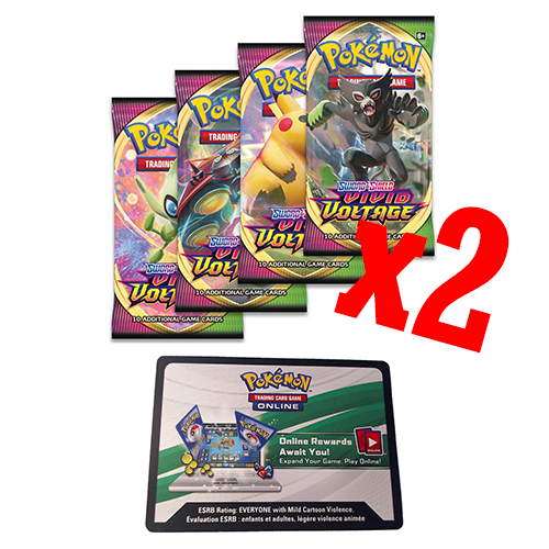 2X Pokemon Vivid Voltage Booster Code - Picture 1 of 3