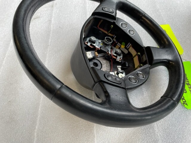 06 MASERATI QUATTROPORTE M139 OEM BLACK LEATHER STEERING WHEEL W/ SWITCHES 03-12
