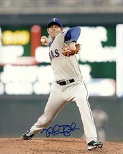 NICK TEPESCH TEXAS RANGERS SIGNED AUTOGRAPHED 8x10 PHOTO W/COA PITCHING