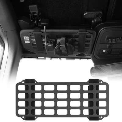 Universal Steel Molle Panel For Your Car Sun Visor. Attach Pouches And Tools