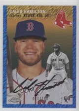 2023 Chrome Platinum Anniversary Blue Shimmer Refractor /100 Caleb Hamilton 1de6