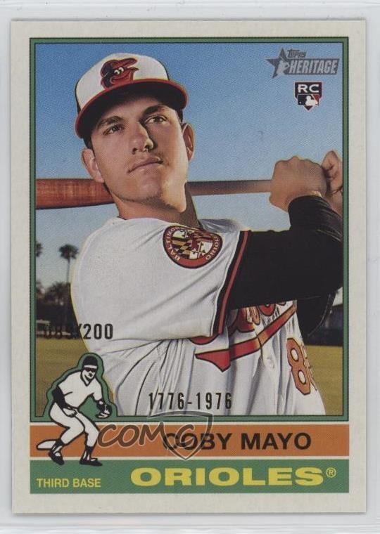 2025 Topps Heritage Bicentennial /200 Coby Mayo #340 Rookie RC