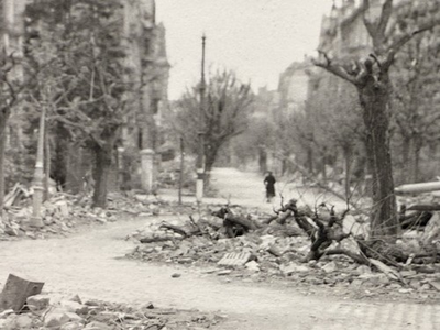 #ad WW2 Original Photo Of Koblenz Germany American Bombing Damage $19.90
