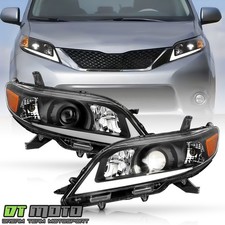 For 2011-2020 Toyota Sienna Upgrade Led Projector W Tube Headlights Headlamps