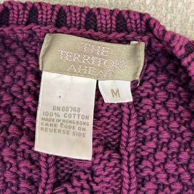 The Territory Ahead Tie Front Cardigan Sweater Womens Medium