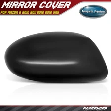 Right Side View Mirror Cover Cap Smooth Black for Mazda 3 2010 2011 2012 2013