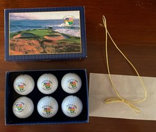 100TH US OPEN GOLF BALL SET OF 6 FROM PEBBLE BEACH IN 2000 WHEN TIGER WOODS WON