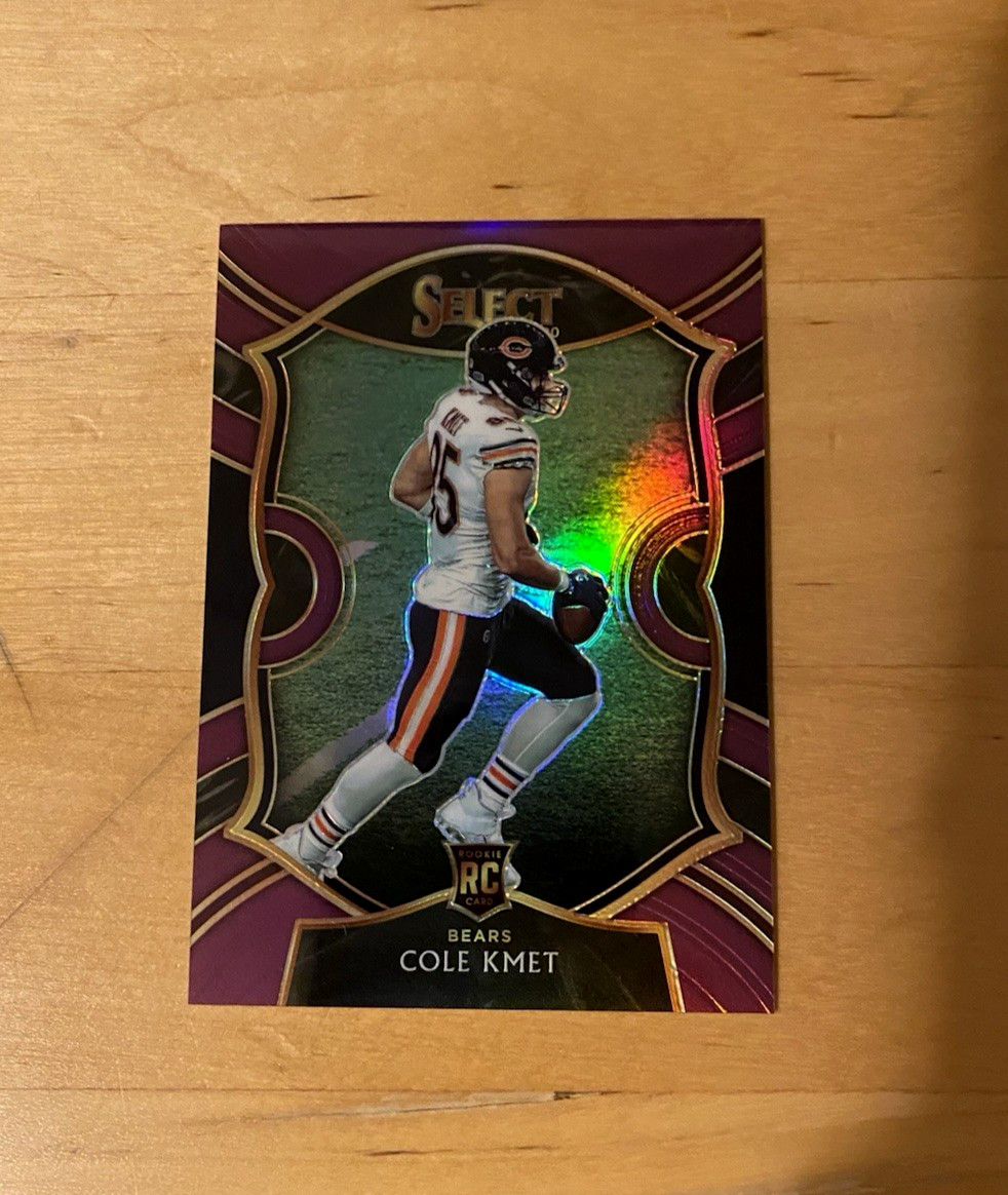 2020 Panini Select COLE KMET #74 RC Purple Prizm Rookie Concourse #'d/75 Bears
