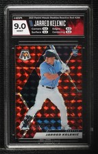 2021 Panini Mosaic Rookie Reactive Red Prizm Jarred Kelenic #286 HGA 9 MINT 0c6
