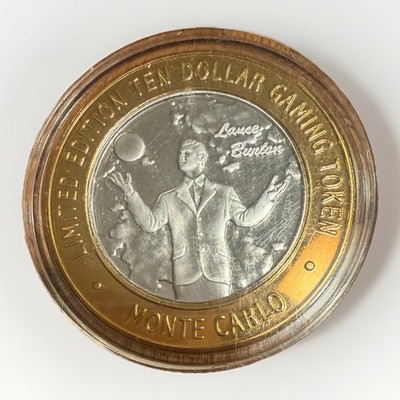 $10 monte carlo Lance Burton L.E. silver strike casino coin- Read