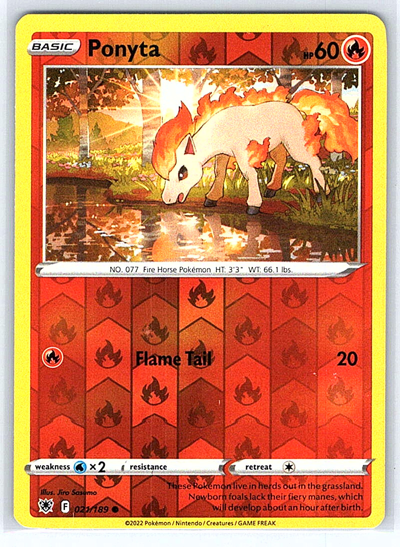 Ponyta 021/189 Astral Radiance NM or LP Pokemon Card