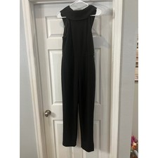 Black Jumpsuit Wide Leg Sleeveless Party Career Interview Size 10