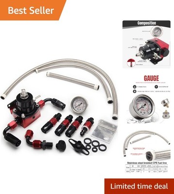 EFI Kit with 0-100psi Gauge & Multiple Fittings for Enhanced Performance